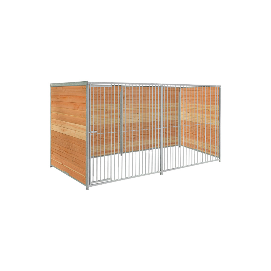 Douglas hout hondenkennel 4 X 1,5m zonder dak