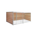 Douglas hout hondenkennel 4 X 2m zonder dak
