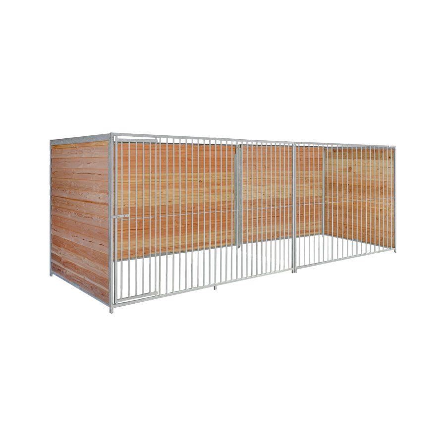 Douglas hout hondenkennel 5 X 1,5m zonder dak