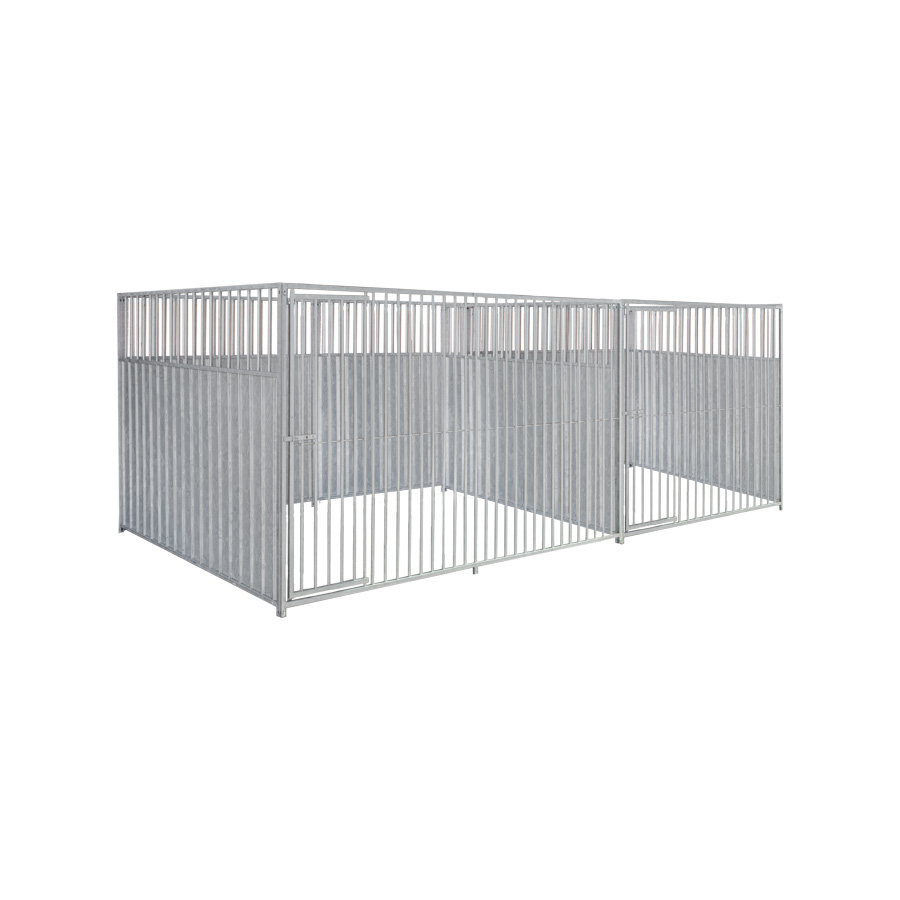 2/3 damwand hondenkennel dubbel 2 X 2m & 3 X 2m zonder dak