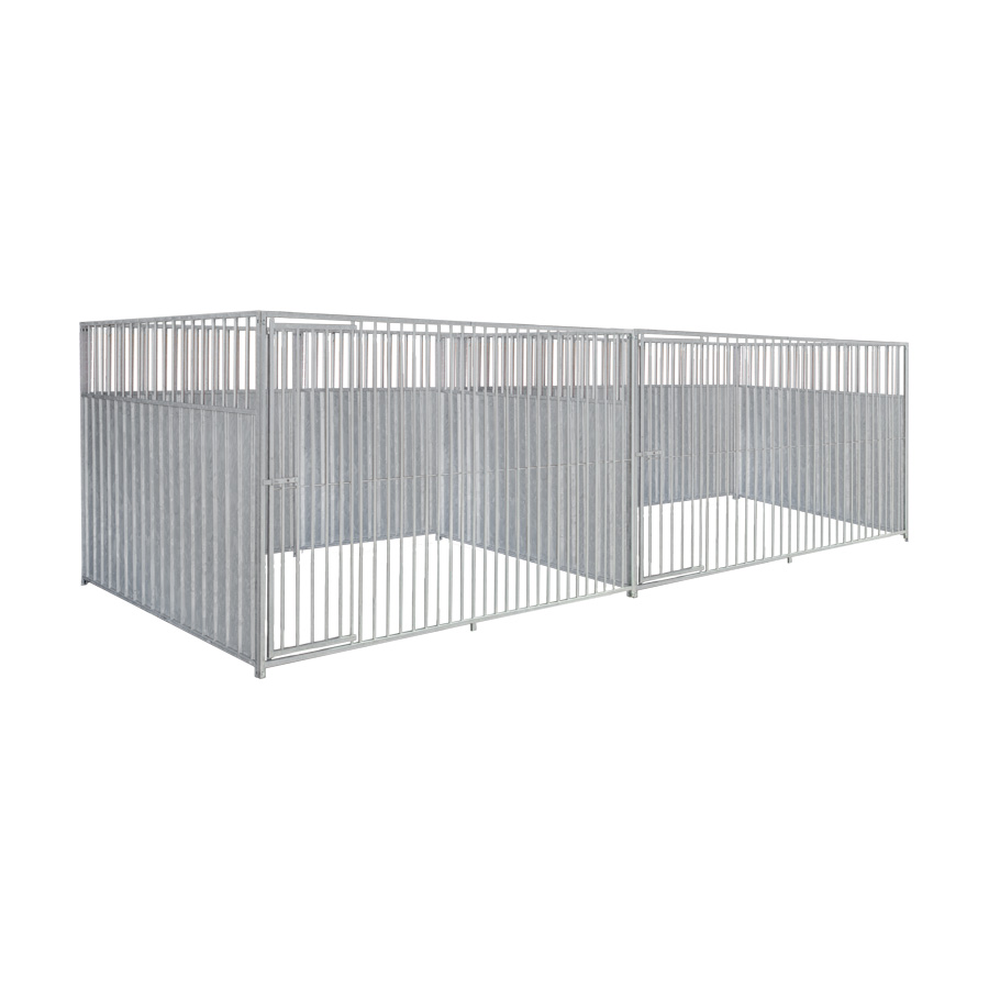 2/3 damwand hondenkennel dubbel 3 X 2m zonder dak