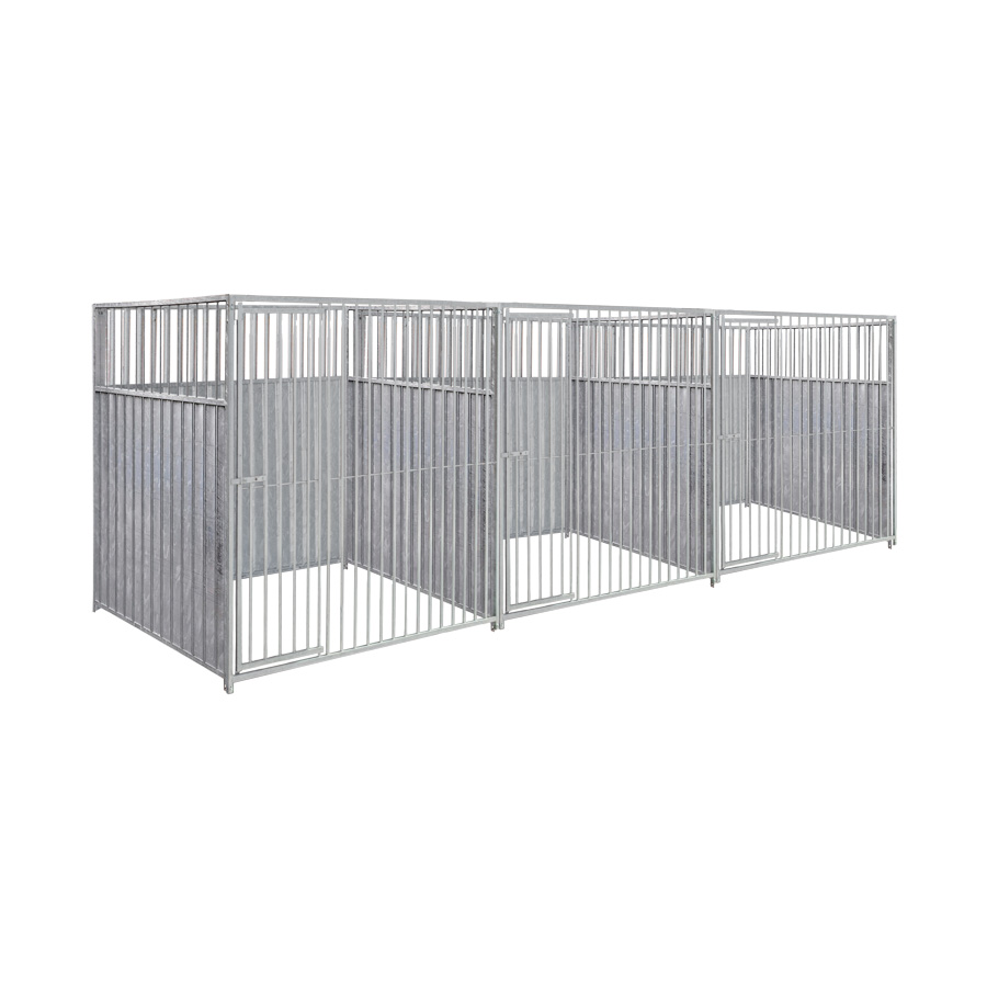 2/3 damwand hondenkennel driedubbel 2 X 1,5m zonder dak