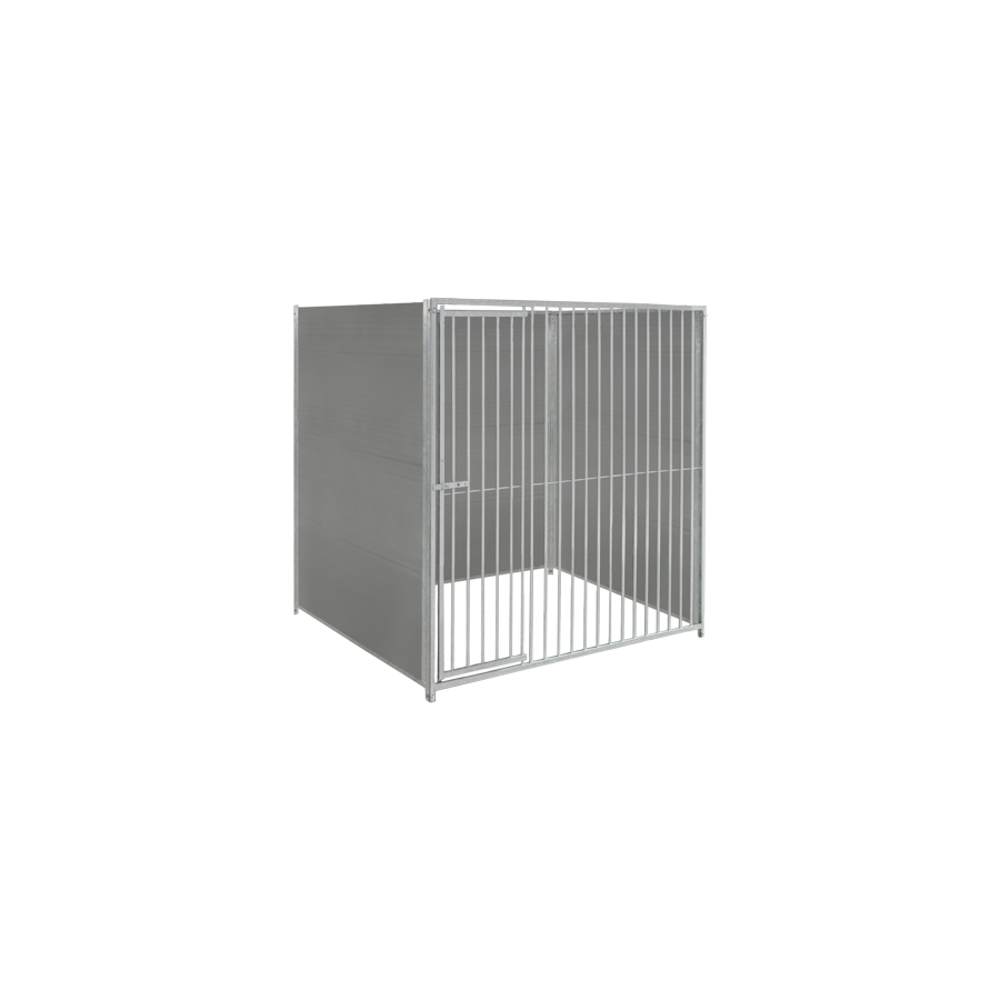 Kunststof hondenkennel 2 X 1,5m zonder dak