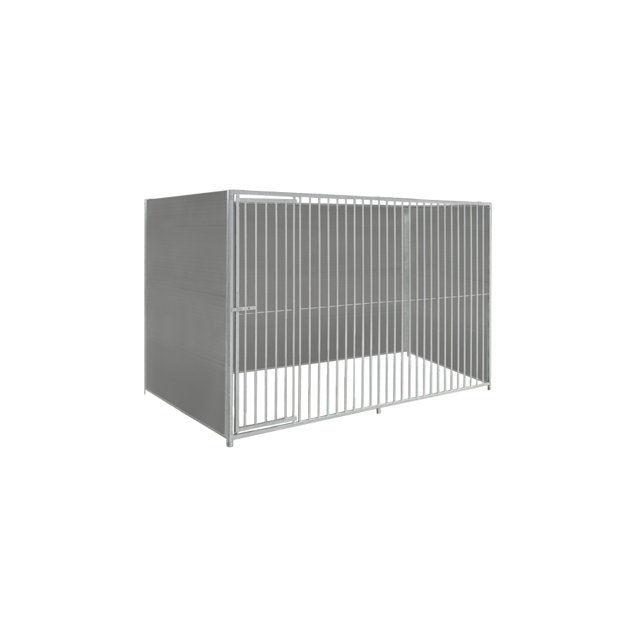 Kunststof hondenkennel 3 X 1,5m zonder dak