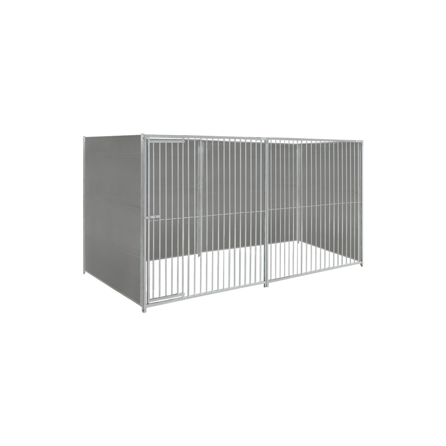 Kunststof hondenkennel 4 X 1,5m zonder dak