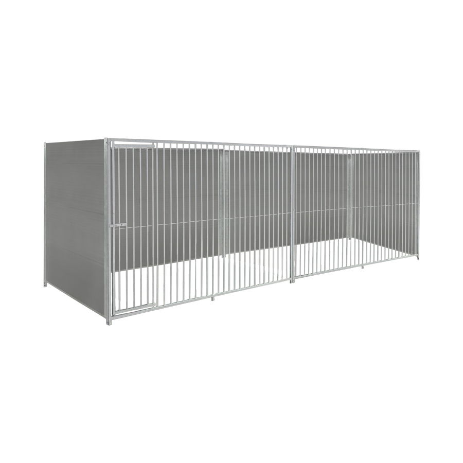 Kunststof hondenkennel 6 X 1,5m zonder dak