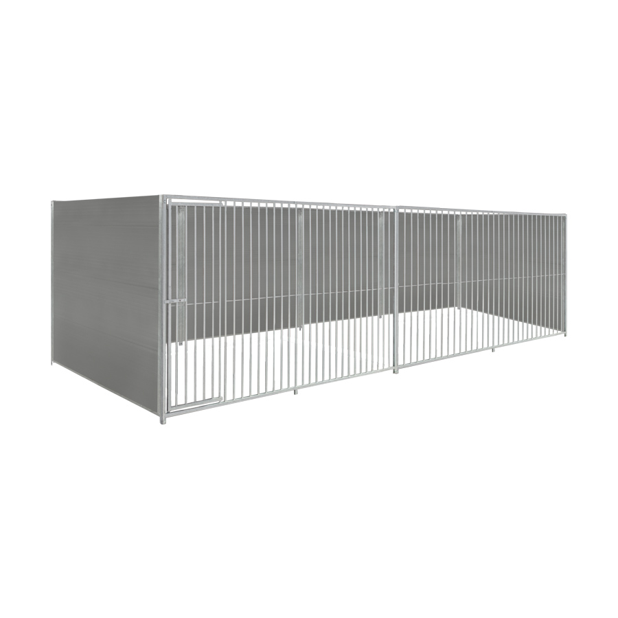 Kunststof hondenkennel 6 X 2m zonder dak