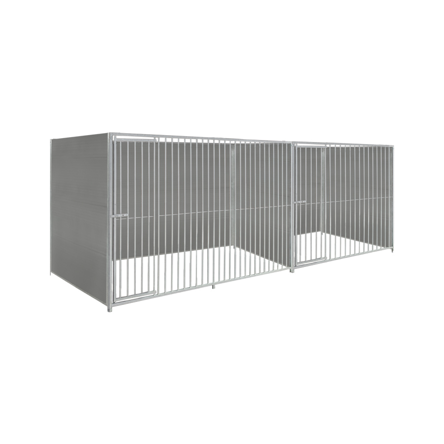 Kunststof hondenkennel dubbel 2 X 1,5m & 3 X 1,5m zonder dak