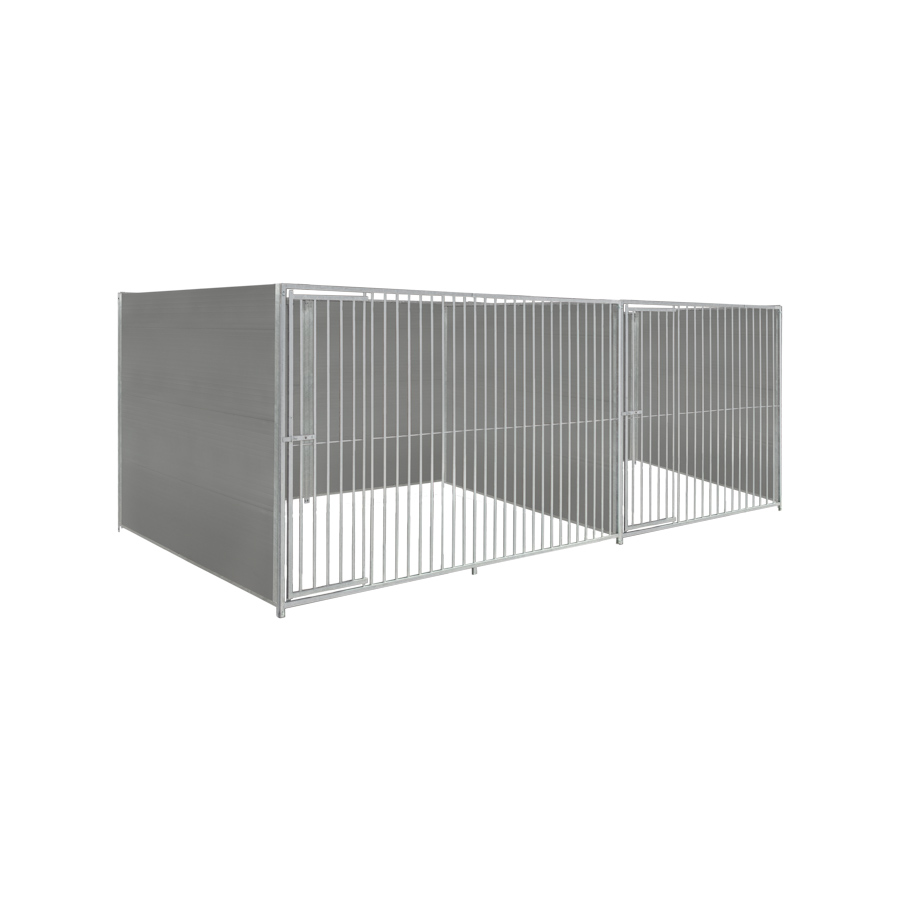 Kunststof hondenkennel dubbel 2 X 2m & 3 X 2m zonder dak