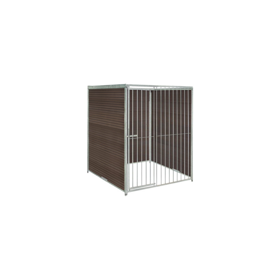 WPC Composiet houtlook hondenkennel 1,5 X 1,5m zonder dak