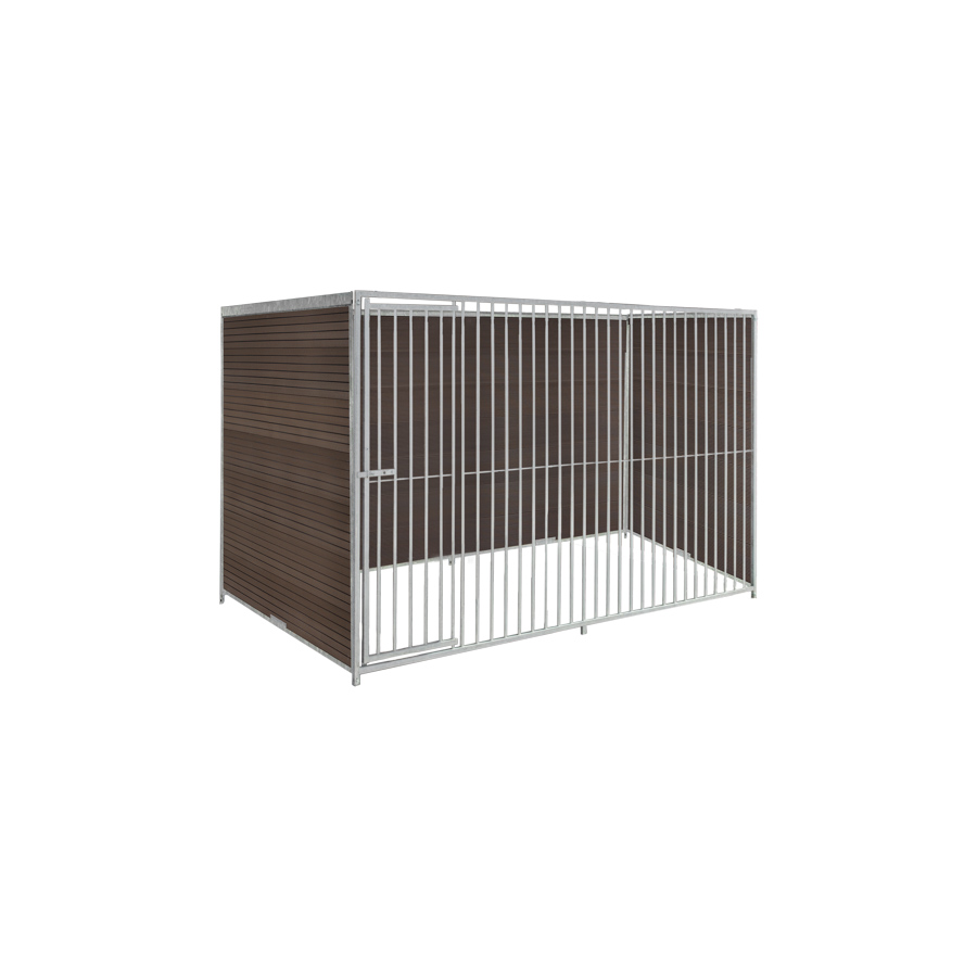 WPC Composiet houtlook hondenkennel 3 X 1,5m zonder dak