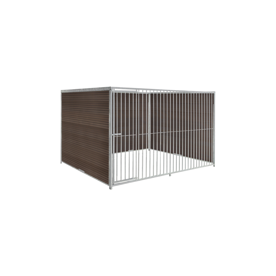 WPC Composiet houtlook hondenkennel 3 X 2m zonder dak