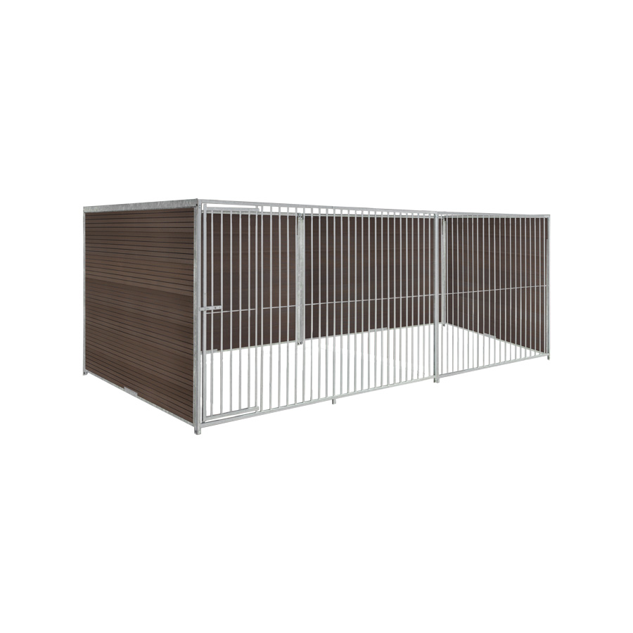 WPC Composiet houtlook hondenkennel 5 X 2m zonder dak
