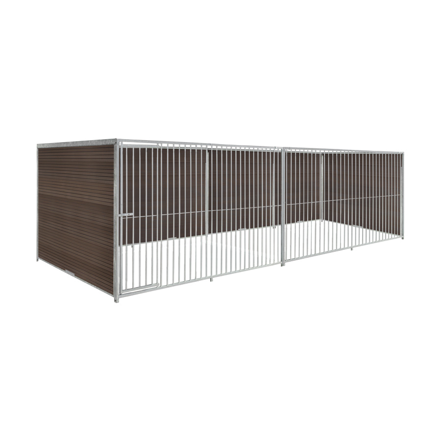 WPC Composiet houtlook hondenkennel 6 X 2m zonder dak