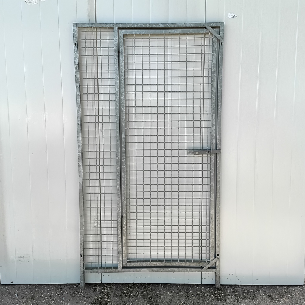 100 * 185cm met deur rechts gaas 5x5cm
