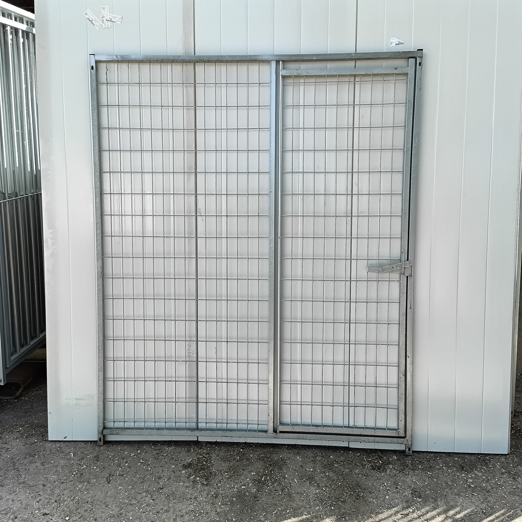 150 * 184cm met deur rechts gaas 5x10cm