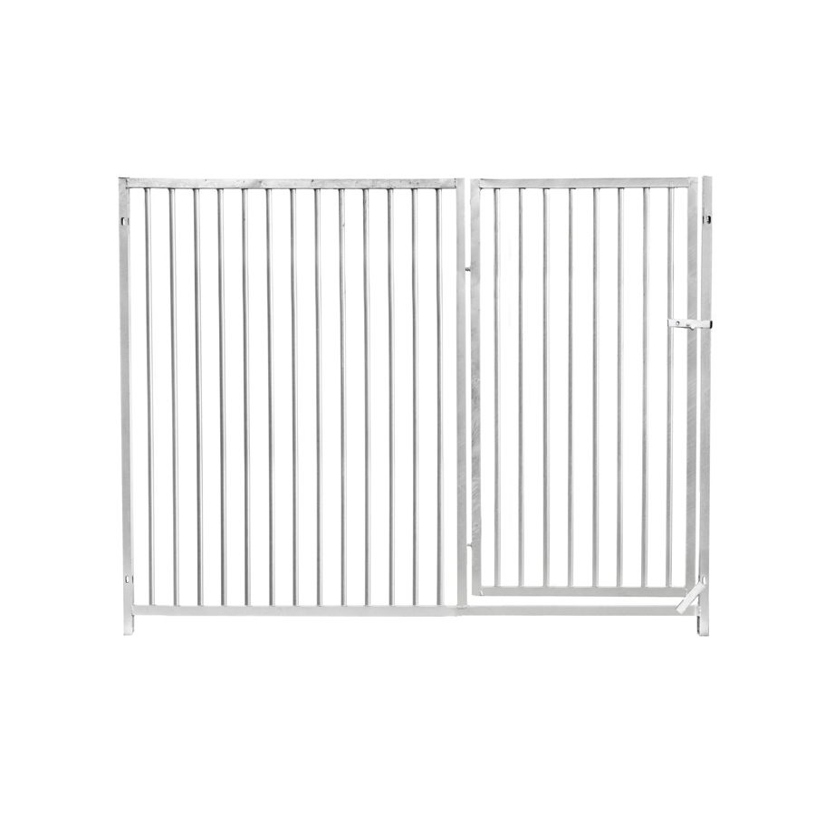 laag kennelpaneel 1,5m met deur rechts - spijlen 5cm