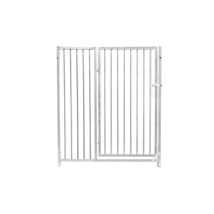 laag kennelpaneel 1m met deur rechts - spijlen 5cm