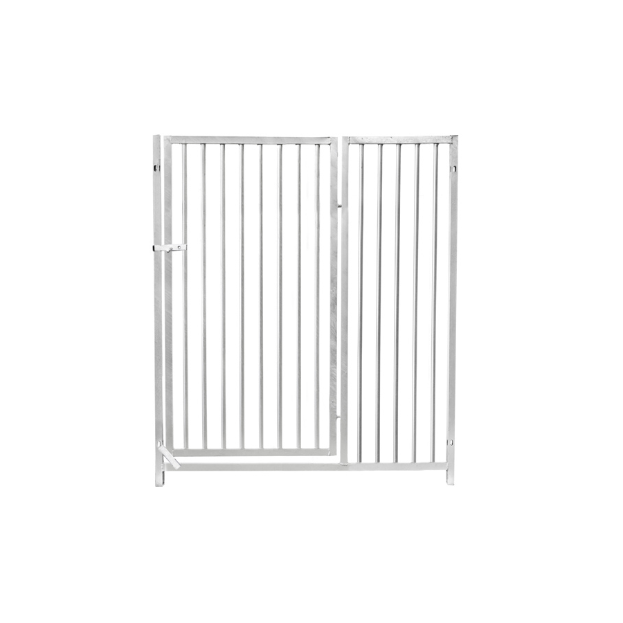 laag kennelpaneel 1m met deur Links - spijlen 5cm