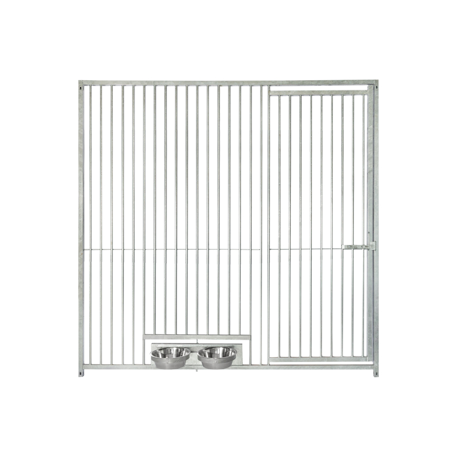 Kennelpaneel 200cm * 200cm met deur Extra zwaar + voederluik