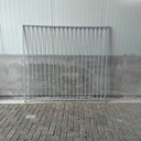 2m, spijlen 8cm, gebruikt
