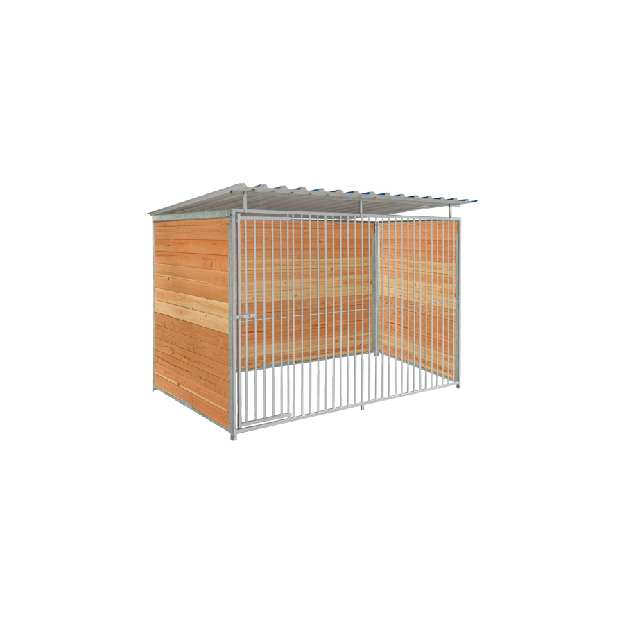 Douglas hout hondenkennel 3 X 1,5m compleet met dak
