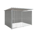 Kunststof hondenkennel 3 X 1,5m compleet met dak