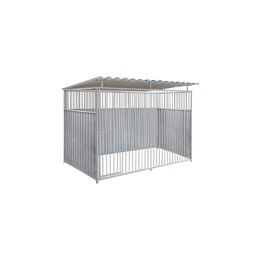 2/3 damwand hondenkennel 3 X 1,5m compleet met dak