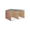 Douglas hout hondenkennel dubbel 2 X 2m compleet met dak