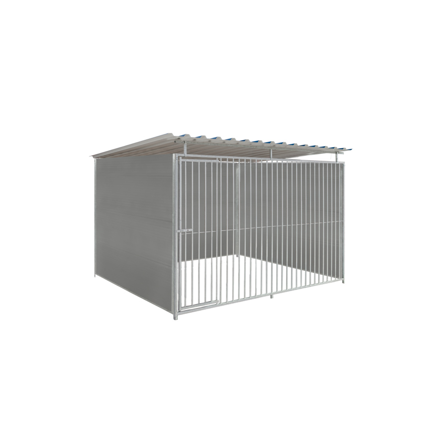 Kunststof hondenkennel 3 X 2m compleet met dak