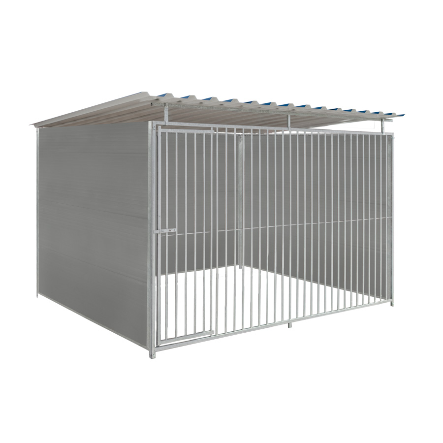 Kunststof hondenkennel 3 X 2m compleet met dak
