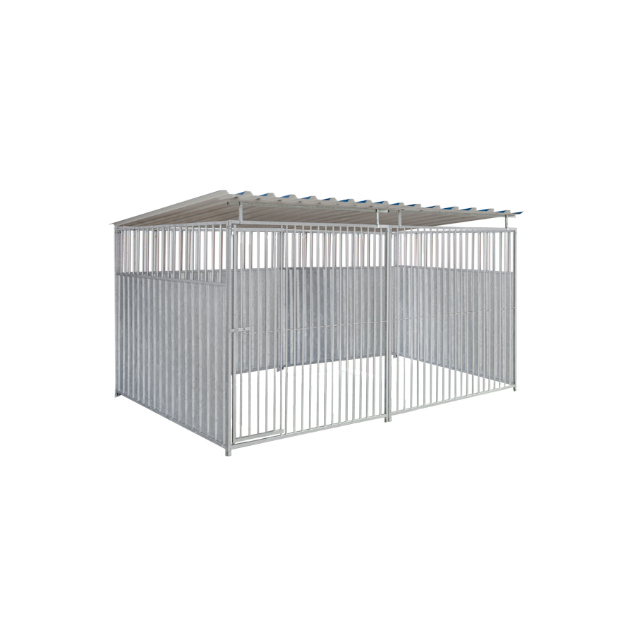 2/3 damwand hondenkennel 4 X 2m compleet met dak