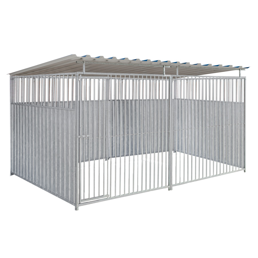 2/3 damwand hondenkennel 4 X 2m compleet met dak