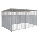 2/3 damwand hondenkennel 4 X 2m compleet met dak