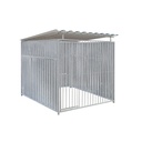 Geheel dicht damwand hondenkennel 2 X 2m compleet met dak
