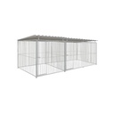 Basic spijlen 8cm hondenkennel dubbel 2 X 2m & 3 X 2m compleet met dak