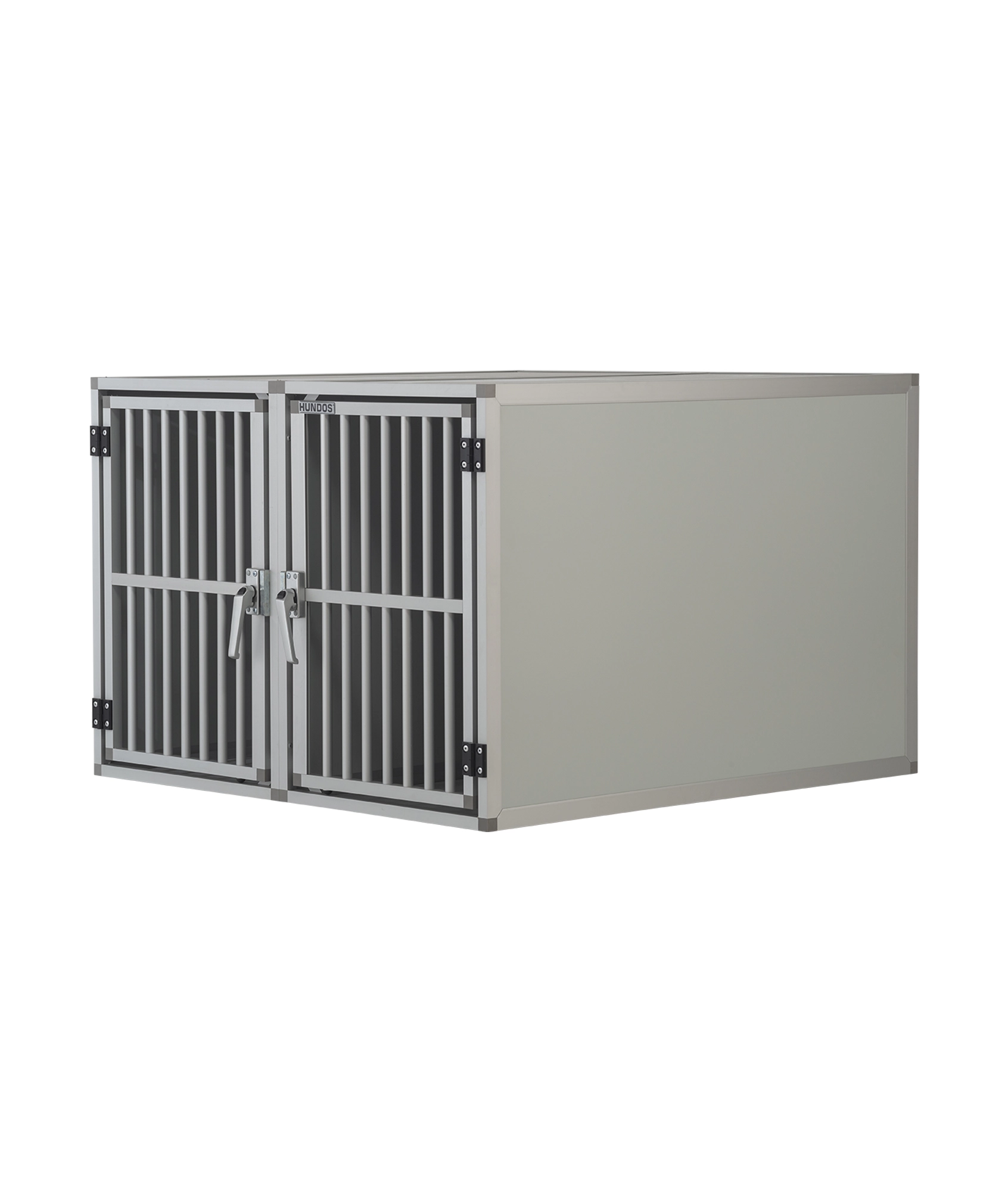 Hundos Autobench Recht model Dubbel 100x95x67 met spijlen 