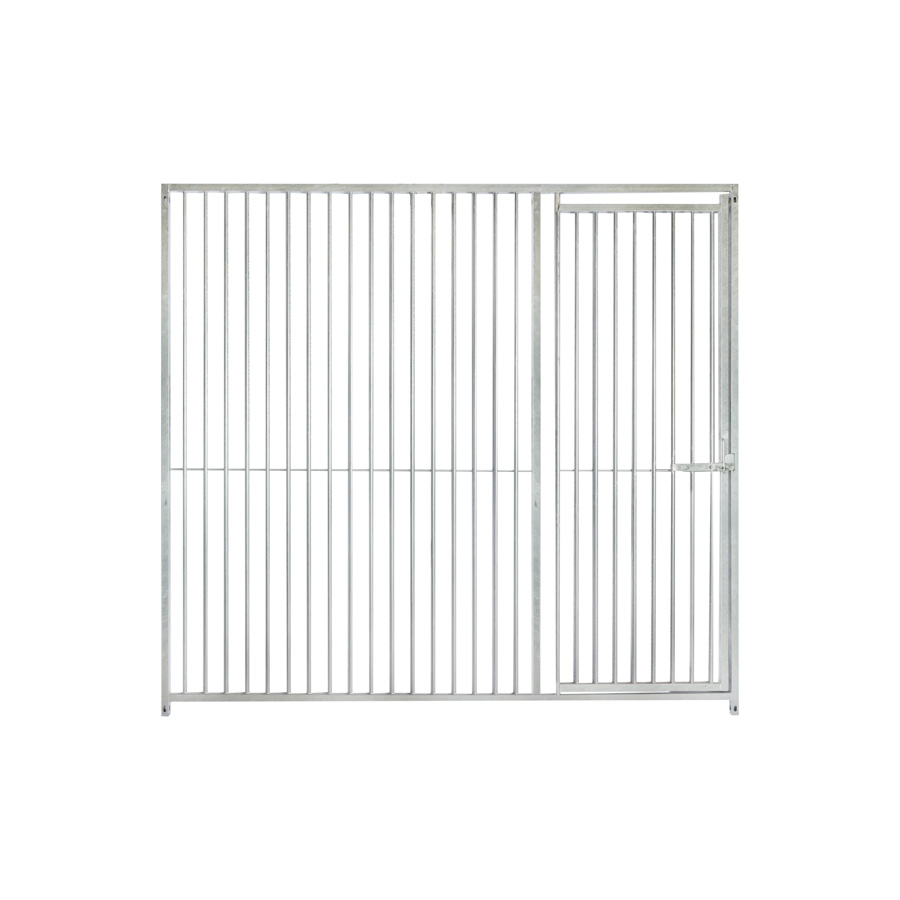 Kennelpaneel 2m met deur rechts - spijlen 5cm