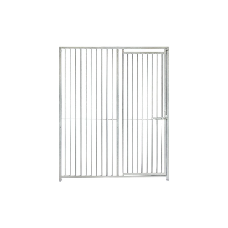 Kennelpaneel 1,5m met deur rechts - spijlen 5cm