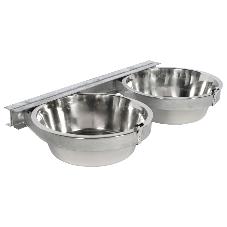 Voerbakhouder 2x3L standaard uitvoering