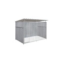Geheel dicht damwand hondenkennel 3 X 1,5m compleet met dak