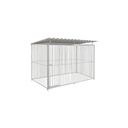 Basic spijlen 8cm hondenkennel 3 X 1,5m compleet met dak