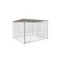 Basic spijlen 8cm hondenkennel 3 X 2m compleet met dak