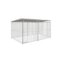Basic spijlen 8cm hondenkennel 4 X 2m compleet met dak
