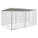 Basic spijlen 8cm hondenkennel 4 X 2m compleet met dak