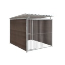 WPC Composiet houtlook hondenkennel 2 X 2m compleet met dak