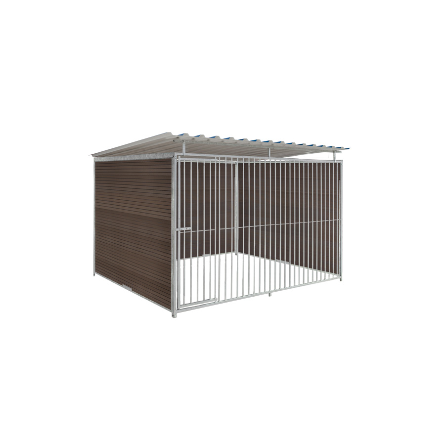 WPC Composiet houtlook hondenkennel 3 X 2m compleet met dak