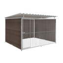 WPC Composiet houtlook hondenkennel 3 X 2m compleet met dak