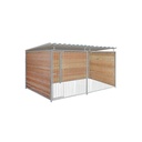 Douglas hout hondenkennel 4 X 2m compleet met dak