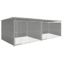 Kunststof hondenkennel dubbel 3 X 2m compleet met dak